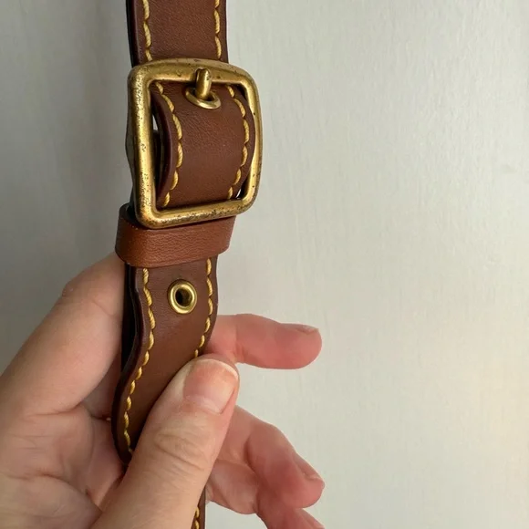 Coach 1941 Duffle 20 Saddle Leather with Brass Hardware EUC - Picture 5 of 8